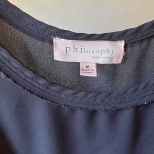 BLACK SLEEVELESS BLOUSE by Philosophy